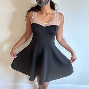 American Rag Black and Cream Mini Dress